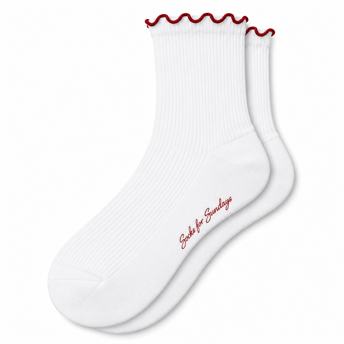 Women's Ribbed Ruffle Socks – Variety