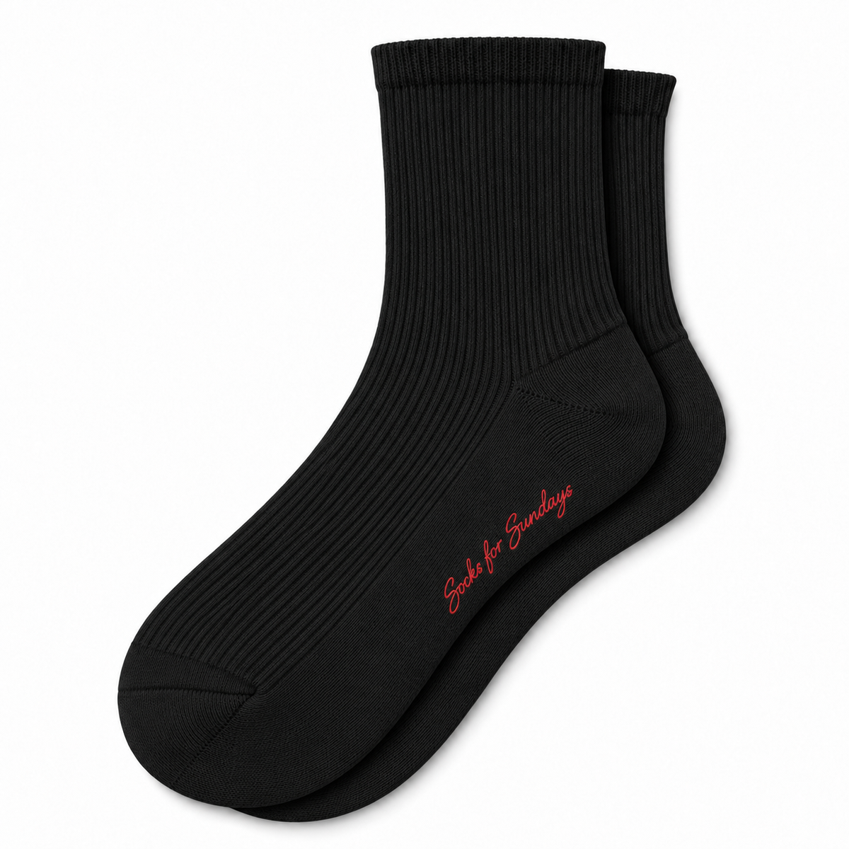 Women's Ribbed Socks – Black