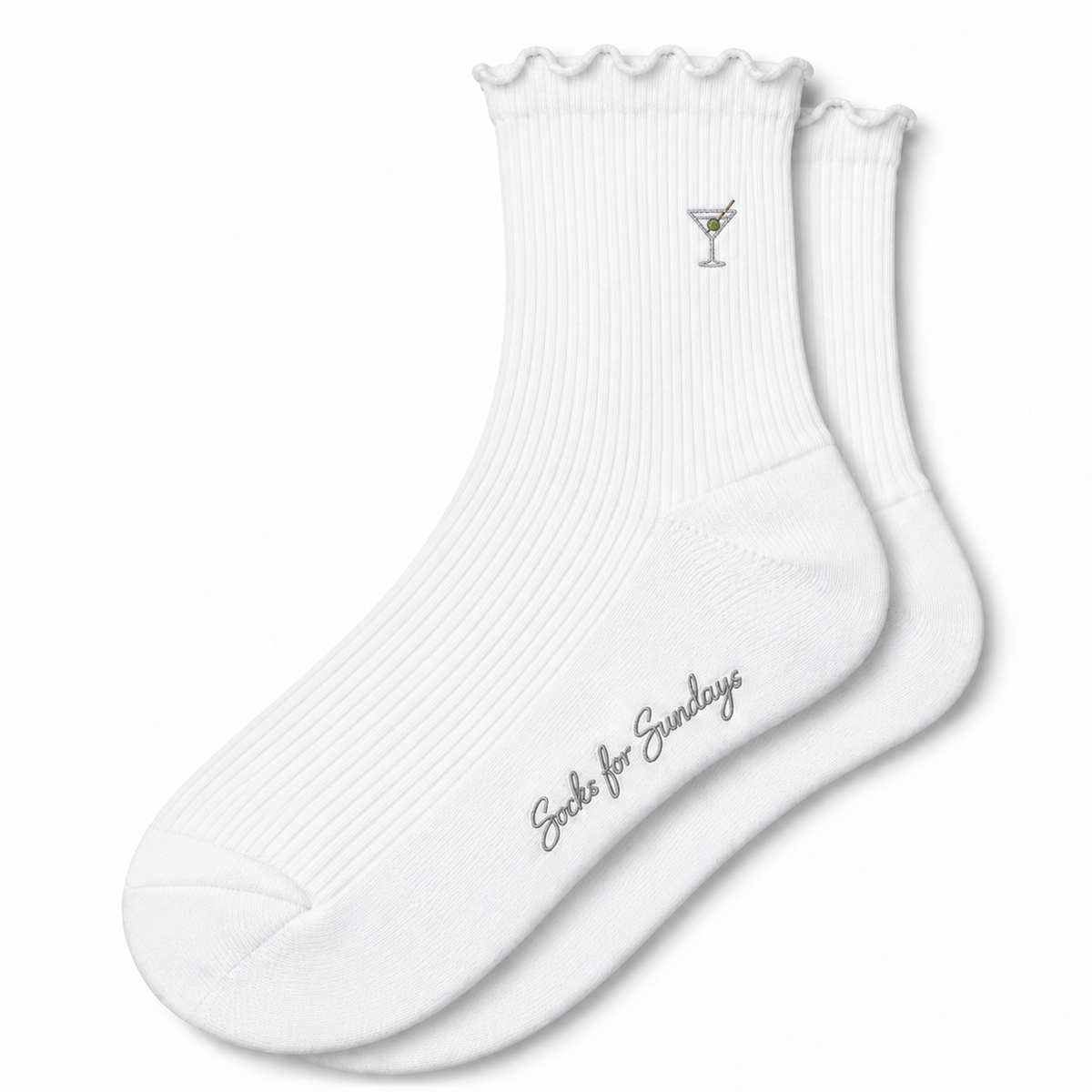 Women's Ribbed Martini Socks